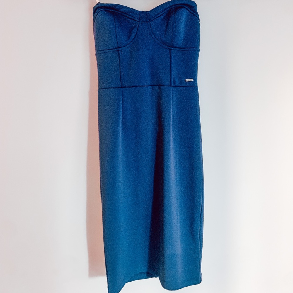 Navy blue skin tight dress